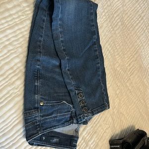 Dark blue jeans slim ankle